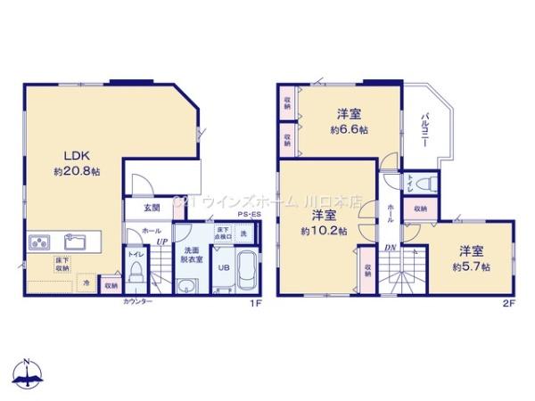 川口市伊刈12期全1棟1号棟