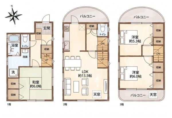 新座市北野２丁目の中古一戸建て