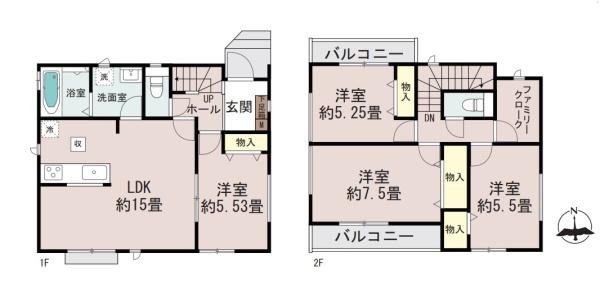 草加市氷川町2170　全1棟　A号棟