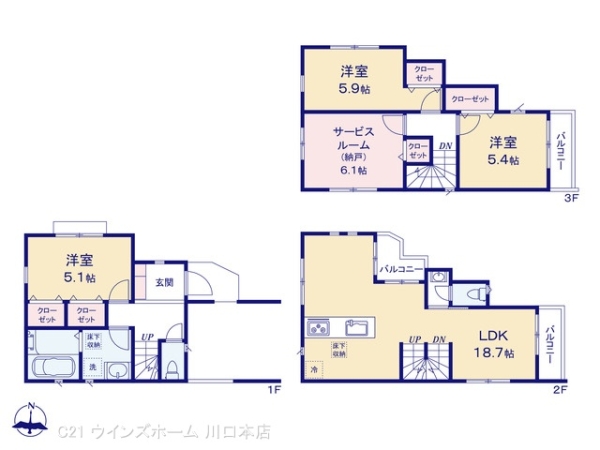川口市大字小谷場の新築一戸建