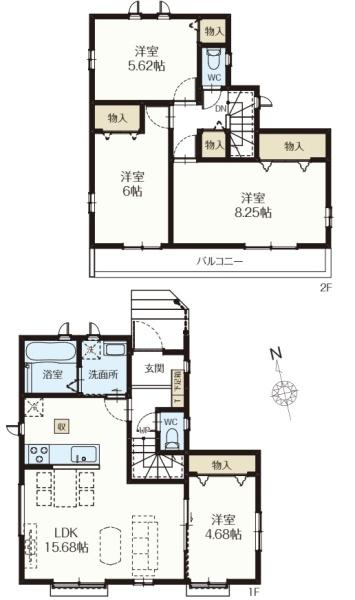 川口市安行領根岸1287番　2ーA号棟
