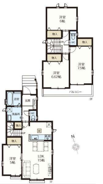 川口市安行領根岸1287番　2ーD号棟