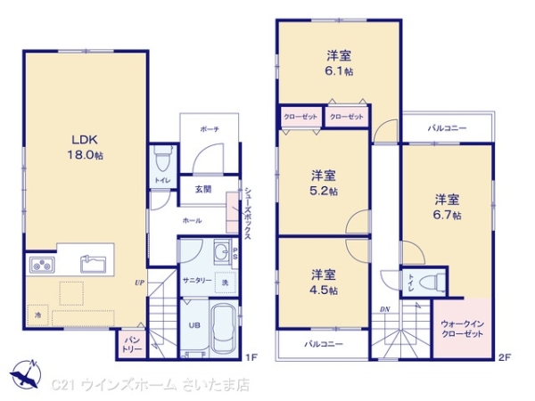 さいたま市見沼区大字中川の新築一戸建