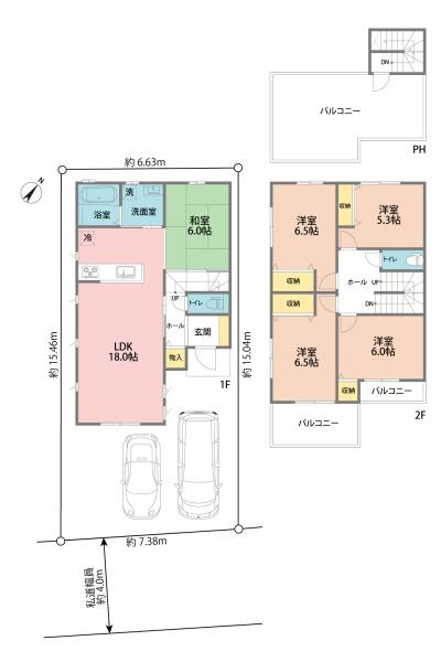 越谷市大沢　屋上付新築戸建