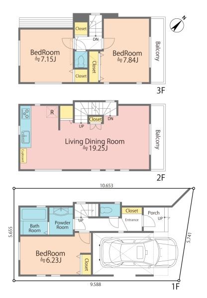 3駅×平坦立地　渋谷区西原の明るい住まい