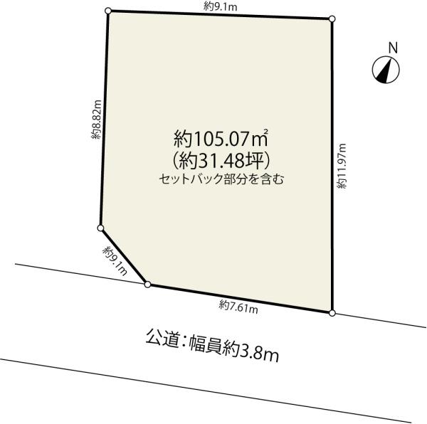 さいたま市中央区上峰２丁目の土地