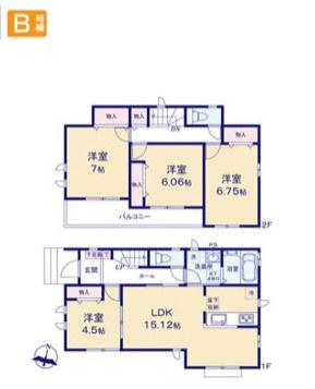 青梅長淵全8棟　B号棟
