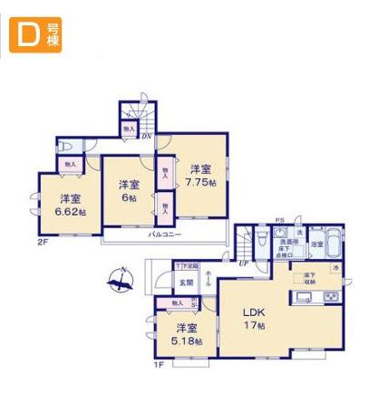青梅長淵全8棟　D号棟