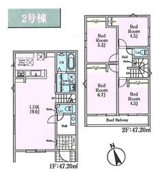 リナージュ日の出町平井２３－１期全6棟　2号棟