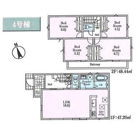リナージュ日の出町平井２３－１期全6棟　4号棟