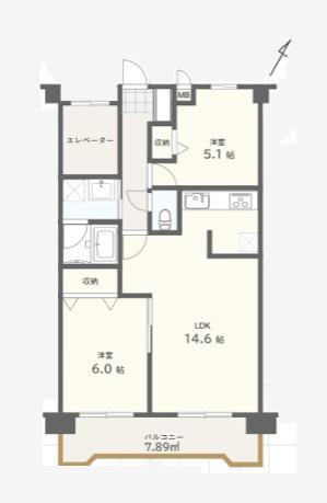 バームハイツ羽村弐番館