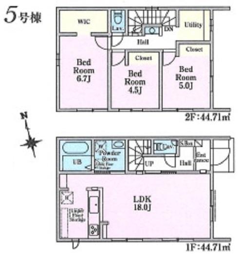 リナージュ瑞穂二本木24－1期全5区画5号棟