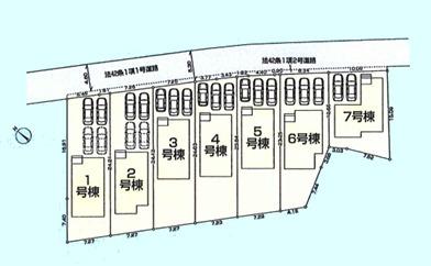 リーブルガーデン青梅長淵第4全7棟 6号棟(全体区画図)