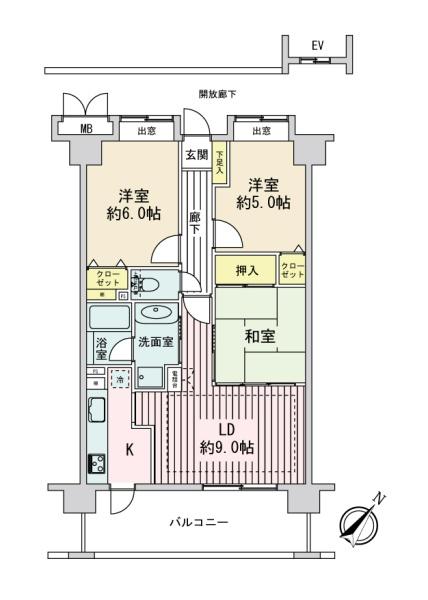 ダイアパレス東青梅グランエスタシオン　6Ｆ