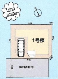 リーブルガーデン羽村小作台第1期全1棟(区画図)