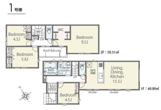 リナージュ瑞穂町殿ヶ谷第01期全3棟 1号棟