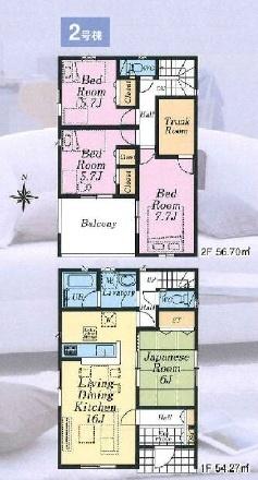 クレイドルあきる野市牛沼第3全3棟2号棟