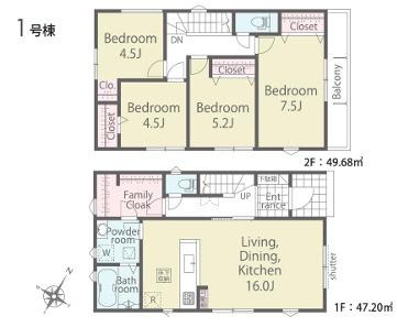 リナージュ青梅市大門2丁目第1期全3棟　1号棟