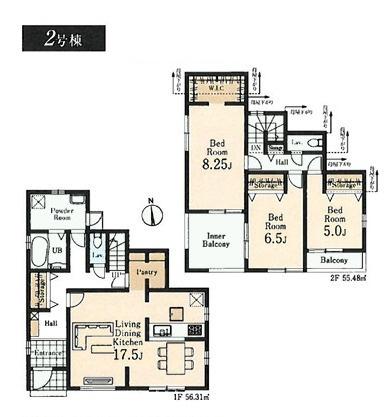 リーブルガーデン瑞穂箱根ヶ崎池廻り第4全2棟2号棟
