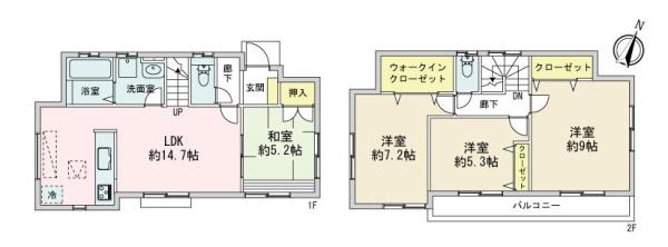西多摩郡瑞穂町箱根ケ崎西松原の中古一戸建て