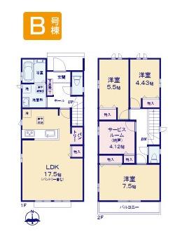 福生南田園2期全2棟　B号棟