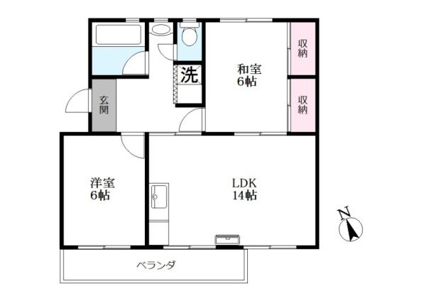 新栄町団地1街区7号棟2階