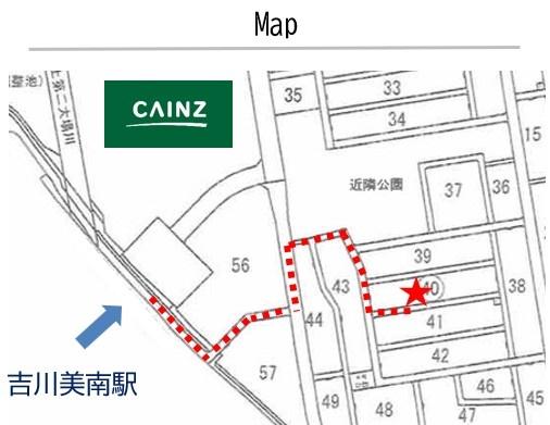 吉川美南区画整理売地A