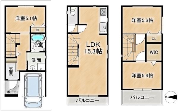 高槻市栄町２丁目の新築一戸建