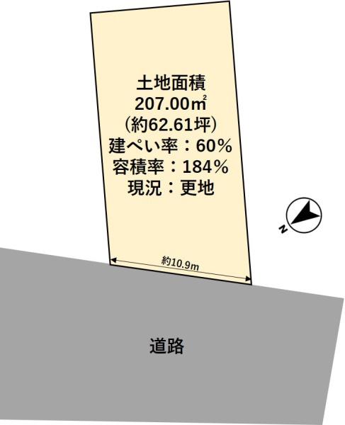 高槻市神内１丁目の土地