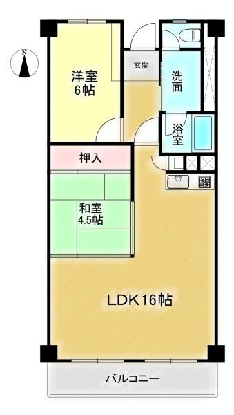 高槻ビューハイツ　4階部分