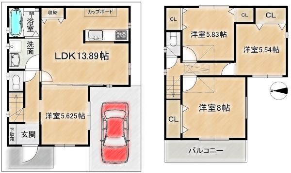 高槻市大蔵司２丁目の新築一戸建