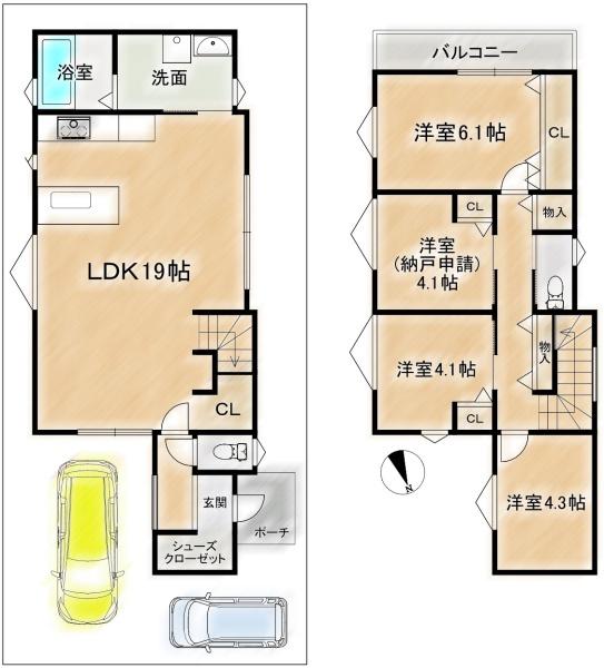 高槻市西町の中古一戸建