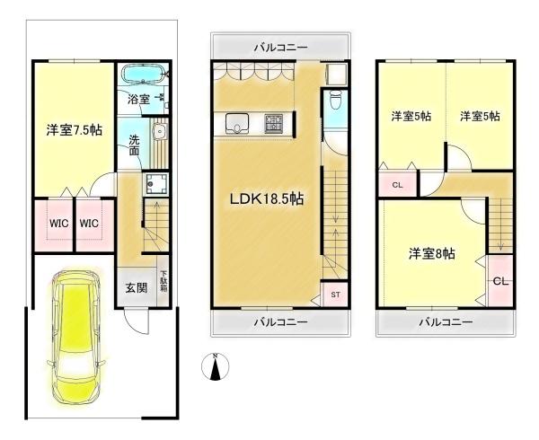 高槻市津之江町１丁目の中古一戸建