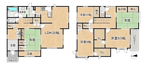 高槻市高見台の中古一戸建