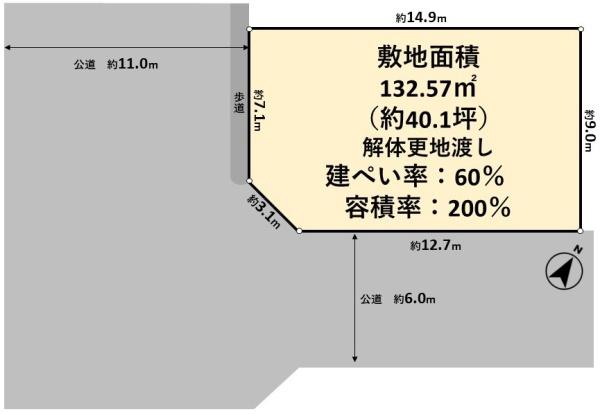 高槻市安岡寺町５丁目の土地