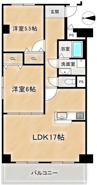 高槻ロイヤルハイツ　7階部分