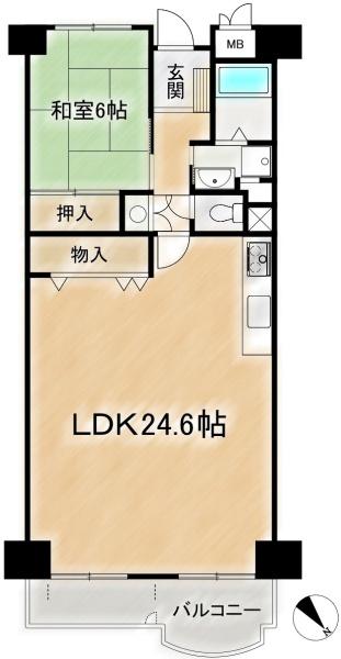 コープ野村高槻A棟　4階部分