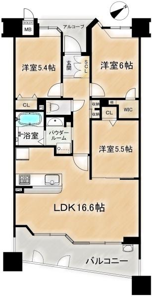 ランフォルセ高槻フォーリア　5階部分