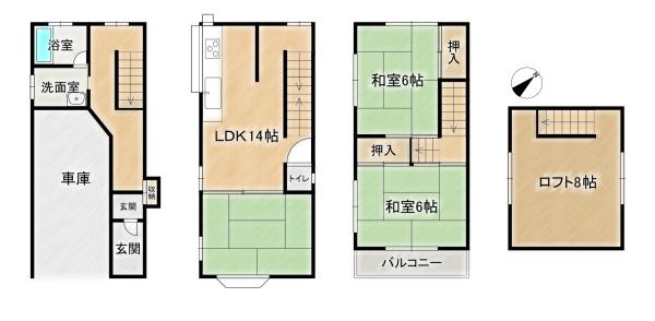 高槻市津之江北町の中古一戸建