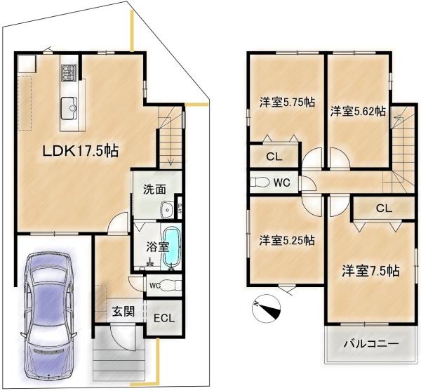 高槻市氷室町５丁目の新築一戸建