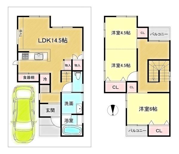 高槻市川添１丁目の中古一戸建