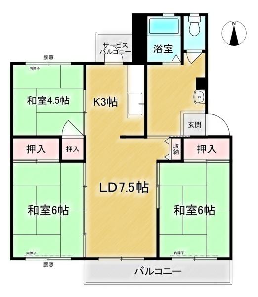 下田部住宅A34棟　3階