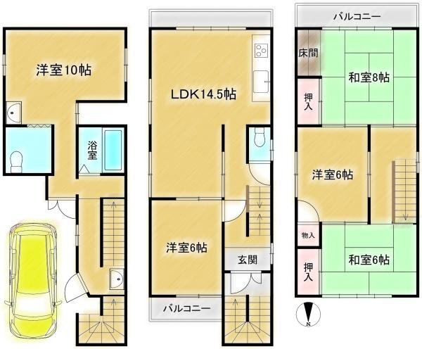 高槻市野田３丁目の中古一戸建