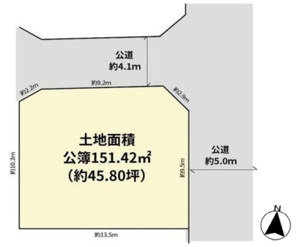 高槻市日吉台三番町の土地