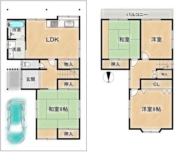 高槻市土室町の中古一戸建