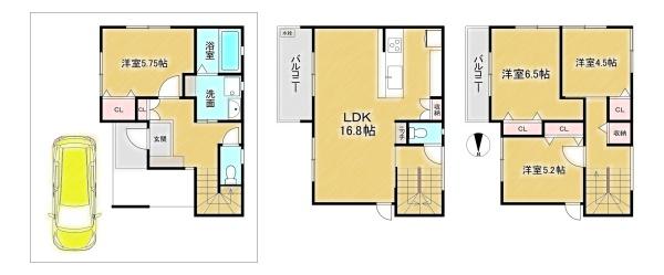 高槻市竹の内町の新築一戸建