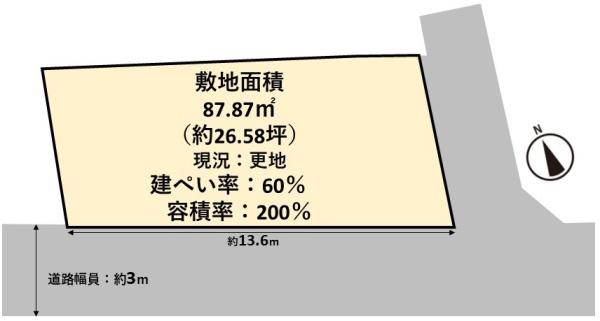 高槻市西面中２丁目の売土地