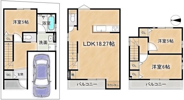 高槻市寿町１丁目の新築一戸建