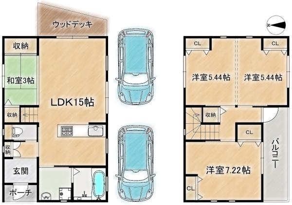 高槻市堤町の中古一戸建