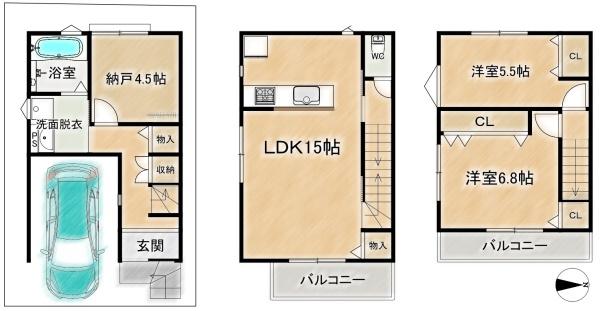 高槻市若松町の新築一戸建